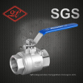 Stainless Steel Threaded 2PCS Ball Valve with Lock Device